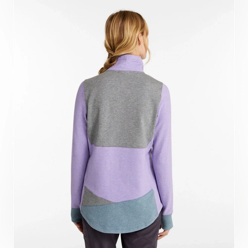 Women’s LL Bean Cozy Mixed Knit Pullover, Colorblock, XS - Picture 4 of 13